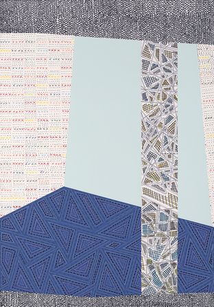 Collages: cutted patterns, coloured paper Anuli Croon 2005