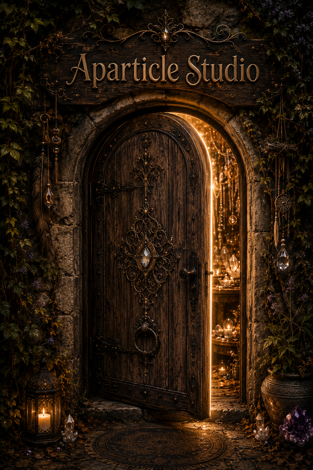 Magic door enters Aparticle Studio on Etsy Shop