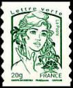Type Marianne et la jeunesse 20g vert 