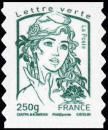 Type Marianne et la jeunesse 100g vert noir