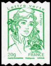 Type Marianne et la jeunesse 20g vert roulette