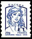 Type Marianne et la jeunesse 20g Europe bleu