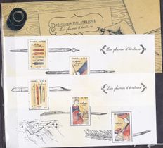  Souvenir philatélique - Les plumes d’écriture