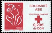 SOLIDARITÉ ASIE CROIX-ROUGE FRANÇAISE 0,20 € de Don