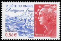 Fête du Timbre Protégeons l’eau - type Marianne de Beaujard