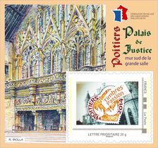 Timbres Passion - Poitiers Palais de justice - mur sud de la grande sa