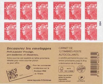 Recouvrez, pré-timbré et illustrées les enveloppes prêt-à-poster prest