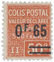 COLIS POSTAL Valeur Déclarée jusqu'à 500 Francs