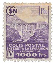 COLIS POSTAL intérêt à la livraison jusqu'à 1000 frs