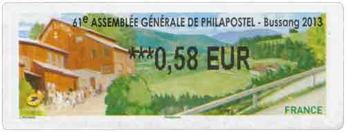 61e assemblée générale de Philapostel Bussang 2013