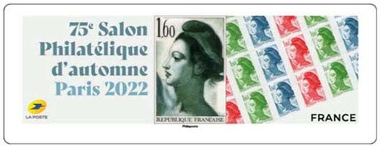 75e salon philatélique d’automne « Liberté de GANDON »