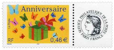 Anniversaire Les timbres personnalisés