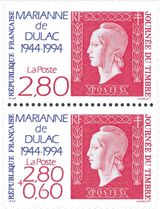 JOURNÉE DU TIMBRE MARIANNE de DULAC 1944-1994