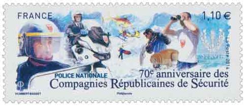 70e anniversaire des Compagnies Républicaines de Sécurité POLICE NATIO
