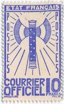 COURRIER OFFICIEL - type francisque