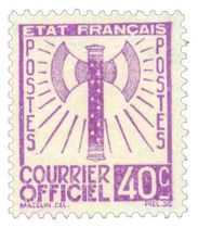 COURRIER OFFICIEL - type francisque