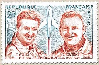 PILOTES d'ESSAI C. GOUJON 1912 - 1957 C. ROZANOFF 1905 - 1954