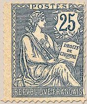 DROITS DE L'HOMME - type Mouchon