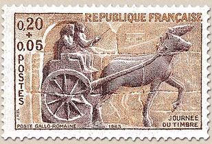 JOURNÉE DU TIMBRE 1963 POSTE GALLO-ROMAIN