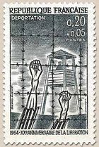 DÉPORTATION 1964 - XXe ANNIVERSAIRE DE LA LIBÉRATION
