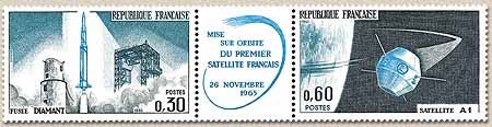 MISE SUR ORBITE DU PREMIER SATELLITE FRANÇAIS 26 NOVEMBRE 1965