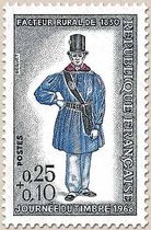 JOURNÉE DU TIMBRE 1968 FACTEUR RURAL DE 1830