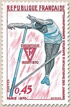 1ERS CHAMPIONNATS D'EUROPE D'ATHLÉTISME DES JUNIORS PARIS 1970 CINQUAN