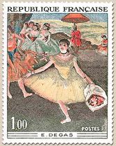 E. DEGAS : « DANSEUSE AU BOUQUET» 