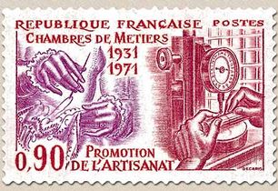 CHAMBRES DE MÉTIERS 1931-1971 PROMOTION DE L'ARTISANAT
