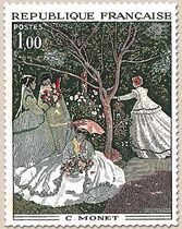 C. MONET : « FEMMES AU JARDIN»