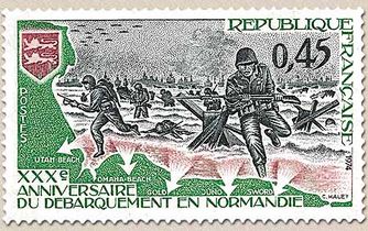 XXXe ANNIVERSAIRE DU DÉBARQUEMENT EN NORMANDIE UTAH-BEACH OMAHA-