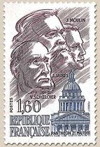 PANTHÉON 21 MAI 1981 V. SCHOELCHER J. JAURÈS J. MOULIN