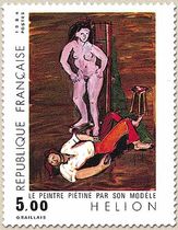 HÉLION LE PEINTRE PIÉTINÉ PAR SON MODÈLE