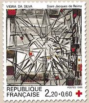 VIEIRA DA SILVA Saint-Jacques de Reims