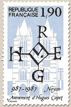 Avènement d'Hugues Capet Noyon 987-1987