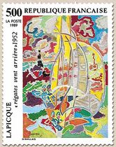 LAPICQUE régates vent arrière 1952