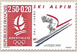 ALBERTVILLE 92 SKI ALPIN VAL D'ISÈRE