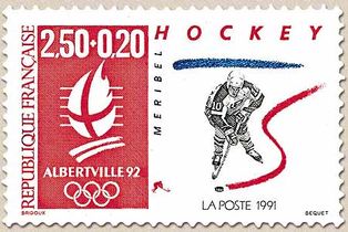 ALBERTVILLE 92. JEUX OLYMPIQUES D'HIVER, HOCKEY. T