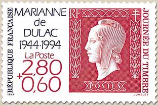 JOURNÉE DU TIMBRE MARIANNE de DULAC 1944-1994