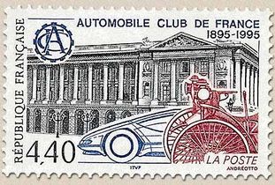 AUTOMOBILE CLUB DE FRANCE 1895-1995 ACF