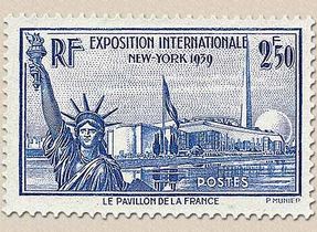 EXPOSITION INTERNATIONALE NEW-YORK 1939 LE PAVILLON DE LA FRANCE