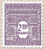 LIBERTÉ ÉGALITÉ FRATERNITÉ - type arc de Triomphe
