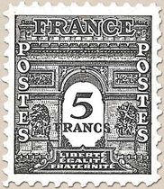 LIBERTÉ ÉGALITÉ FRATERNITÉ - type arc de Triomphe