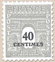 LIBERTÉ ÉGALITÉ FRATERNITÉ - type arc de Triomphe