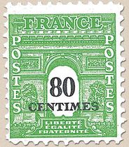 LIBERTÉ ÉGALITÉ FRATERNITÉ - type arc de Triomphe