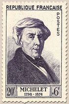 MICHELET 1798-1874 à PARIS (recette principale) 