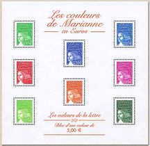 Les couleurs de Marianne en Francs