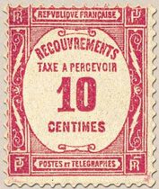 RECOUVREMENTS TAXE A PERCEVOIR