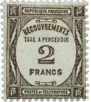 RECOUVREMENTS TAXE A PERCEVOIR