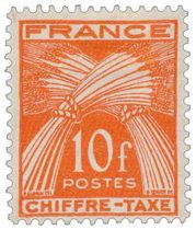 TIMBRE TAXE - type gerbes de blé